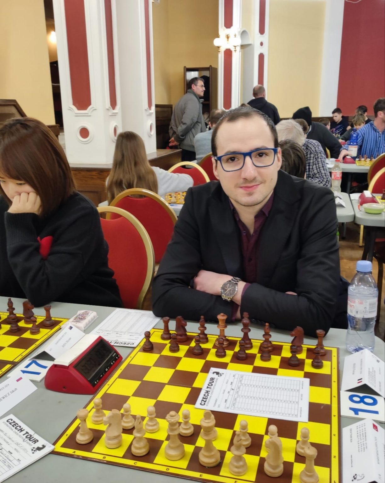 Florian Roch lors du tournoi Czech Tour d'échecs de Marianske Lazne